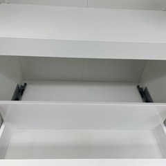 ☆ドリーム荒牧店☆ジモティー割引有☆【クリーニング済み】食器棚　WHTの画像