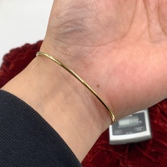 750 イエローゴールド　バングル　5gの画像