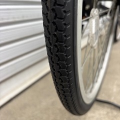 【整備士による点検済み】　☆前後新古タイヤ☆   　24インチLEDダイナモライト軽快車　防犯登録料込価格︎‼︎の画像