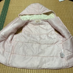 フード付きベストジャンパー 120サイズの画像