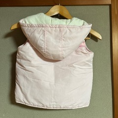 フード付きベストジャンパー 120サイズの画像