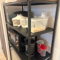 山善 YAMAZEN レンジ台 ゴミ箱 収納 レンジボード RPE-F853の画像