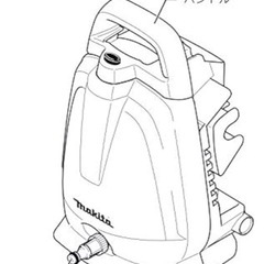 マキタ高圧洗浄機の画像