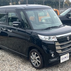 H29年スペーシアカスタムZ/ターボ デュアルカメラブレーキサポート/検8年11月迄/パワスラ/純正ナビの画像