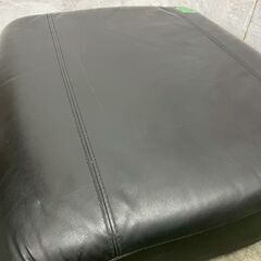 【Inter Livax】 インターリバックス オットマン ブラック インテリア 家具 ① A0833の画像