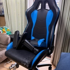 AKRACING エーケーレーシング デスクチェア ゲーミングチェア NITRO-BLUE 青色の画像