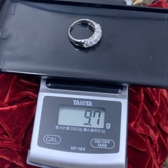 Pt900 パヴェダイヤ　リング　2ct 9.7g 約11号の画像
