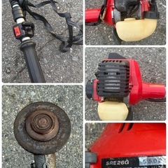 肩掛け式　草刈り機　草刈機　刈払い機　刈払機　共立　KIORITZ キョーリツ　SRE26G 26cc　プロ用　iスタート　動作品の画像