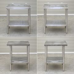 ≪zyt2562ジ≫ マルゼン ステンレス作業台 幅70cm 奥行63cm 高さ80cm 下段スノコ板 店舗/厨房/調理台/架台/設備/中古厨房機器/宮城県仙台市 71029-06の画像