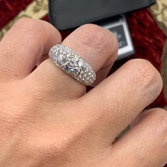 Pt900 パヴェダイヤ　リング　0.18 2.04ct 11.1g 約13号の画像