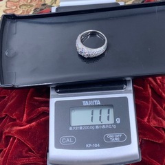Pt900 パヴェダイヤ　リング　0.18 2.04ct 11.1g 約13号の画像
