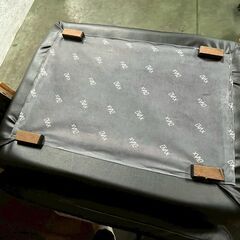 【Inter Livax】 インターリバックス オットマン ブラック インテリア 家具 ② A0834の画像