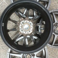 取付OK✨ STRANGER 15インチホイール 4本｜PCD100 軽自動車に最適の画像