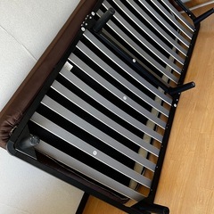 ニトリシングル脚付きマットレス（コット2 DGY）の画像