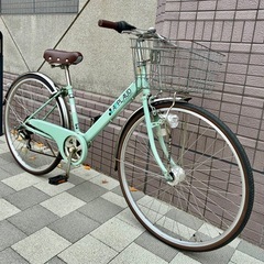 自転車 サイクルスポット アプロード 27インチ 6段変速　オートライト　東京　中央線　吉祥寺駅　三鷹駅　京王線　仙川駅の画像