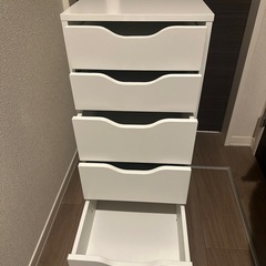 キャスター付き　5段収納棚の画像