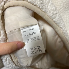 ボアジャケット ホワイトの画像