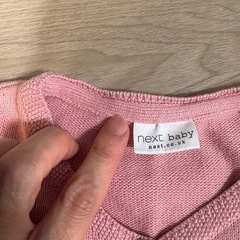 next baby ピンク カーディガン 12-18ヶ月の画像