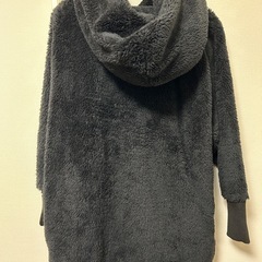 ファーコート 手触りふわふわ レディース ブラックの画像