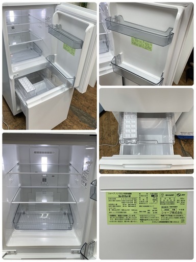 R522 ☀️2022年製の高年式♪ 生活家電3点セット SHARP 冷蔵庫・洗濯機・電子レンジ ⭐動作確認済⭐クリーニング済