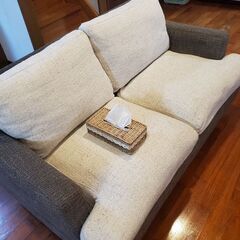 二人掛けソファ(布製)の画像