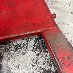 ビシャモン製ハンドリフト　動作は問題無し。画像の通り割れ有り溶接直しの画像