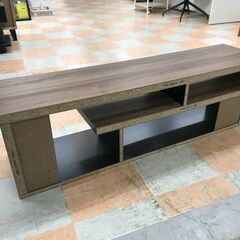 ＼家具＊家電のお店／【ｼﾞｬﾝｸﾞﾙｼﾞｬﾝｸﾞﾙ石川金沢店】テレビ台  茶/黒  W(幅)120×D(奥行き)30×H(高さ)34cmの画像