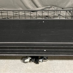 折りたたみワゴン 幅約120×奥行約60×高さ約80cm ブラック 店舗用品 陳列什器 販売ワゴン セールワゴン 工具不要 店頭陳列NO.40の画像