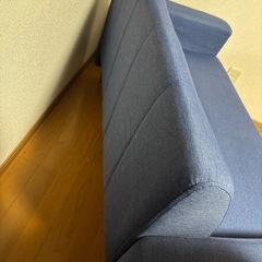 小さめソファ ブルーの画像