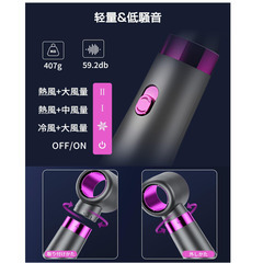 🟢💨【新品未使用】MUDKAGU 5in1 多機能 ヘアドライヤー 大風量 速乾 軽量 1200W 恒温ケア マイナスイオン 3段階風量調節 カールドライヤー ストレートブラシ くるくるドライヤー 過熱防止機能 旅行・出張・家庭用 フューシャの画像