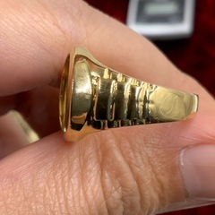 ウルフ&コンドル　枠K18 リング　7.3g 約20号の画像