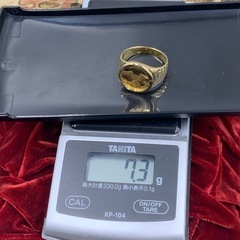 ウルフ&コンドル　枠K18 リング　7.3g 約20号の画像