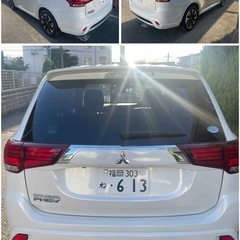 ☆検8年7月☆満充電38km☆H27年 アウトランダーPHEV GナビPKG４ＷＤ☆ドラレコ⭐︎スタッドレスタイヤホイル付⭐︎の画像