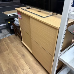 ニトリ　シューズボックス　下駄箱　玄関収納　ライトブラウンの画像