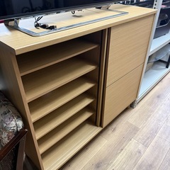 ニトリ　シューズボックス　下駄箱　玄関収納　ライトブラウンの画像