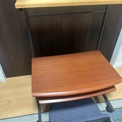 座卓パソコンデスク　椅子付きの画像