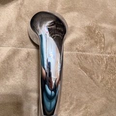 せっすい節水シャワーヘッド グレー メタル仕上げの画像