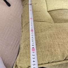 ふかふかリクライニング座椅子 グリーン系　幅広・ロングタイプの画像