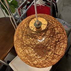 A2511-200 NITORI ペンダントライト Nアサボ LBR ライトブラウン インテリア 照明 通電確認済み 中古美品の画像