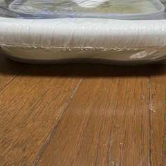 フットバス 滑り止め付き 足湯バケツ 白の画像