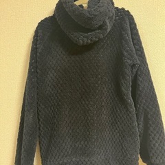 レディース　もこもこパーカー　Ｌサイズ　黒の画像