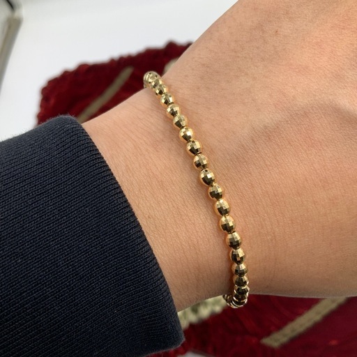 K18 ミラーボールブレスレット　7.8g 約18cm