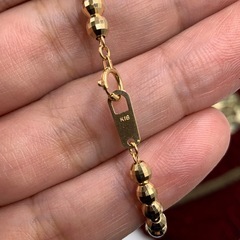 K18 ミラーボールブレスレット　7.8g 約18cmの画像