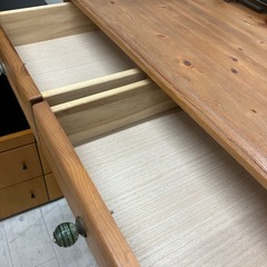 キャビネット　2枚扉　ロータイプ　ナチュラル【トレファク堺福田店】の画像