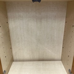 キャビネット　2枚扉　ロータイプ　ナチュラル【トレファク堺福田店】の画像