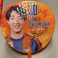 アルビレックス新潟 応援フラッグ 応援うちわ セットの画像