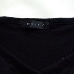 LOUSTIC 4段フリル キャミソール リボン 黒 サイズMの画像