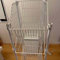 5段 収納かごラックの画像