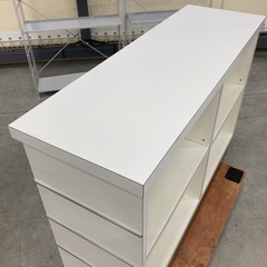 【来店歓迎】受付カウンター 木製 ホワイト レジカウンター  ジム 店舗 エステ 販売店 サービス　検)事務机 オフィス チェア　会議 椅子　ロッカー　ミーティングテーブル　応接ソファ 店舗 事務所 什器　書庫 本棚 ラック デスク スチール 美品多数 格安 【中古オフィス家具】の画像