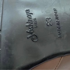 銀座ヨシノヤ　 皇室御用達　外反母趾パンプス23cmの画像